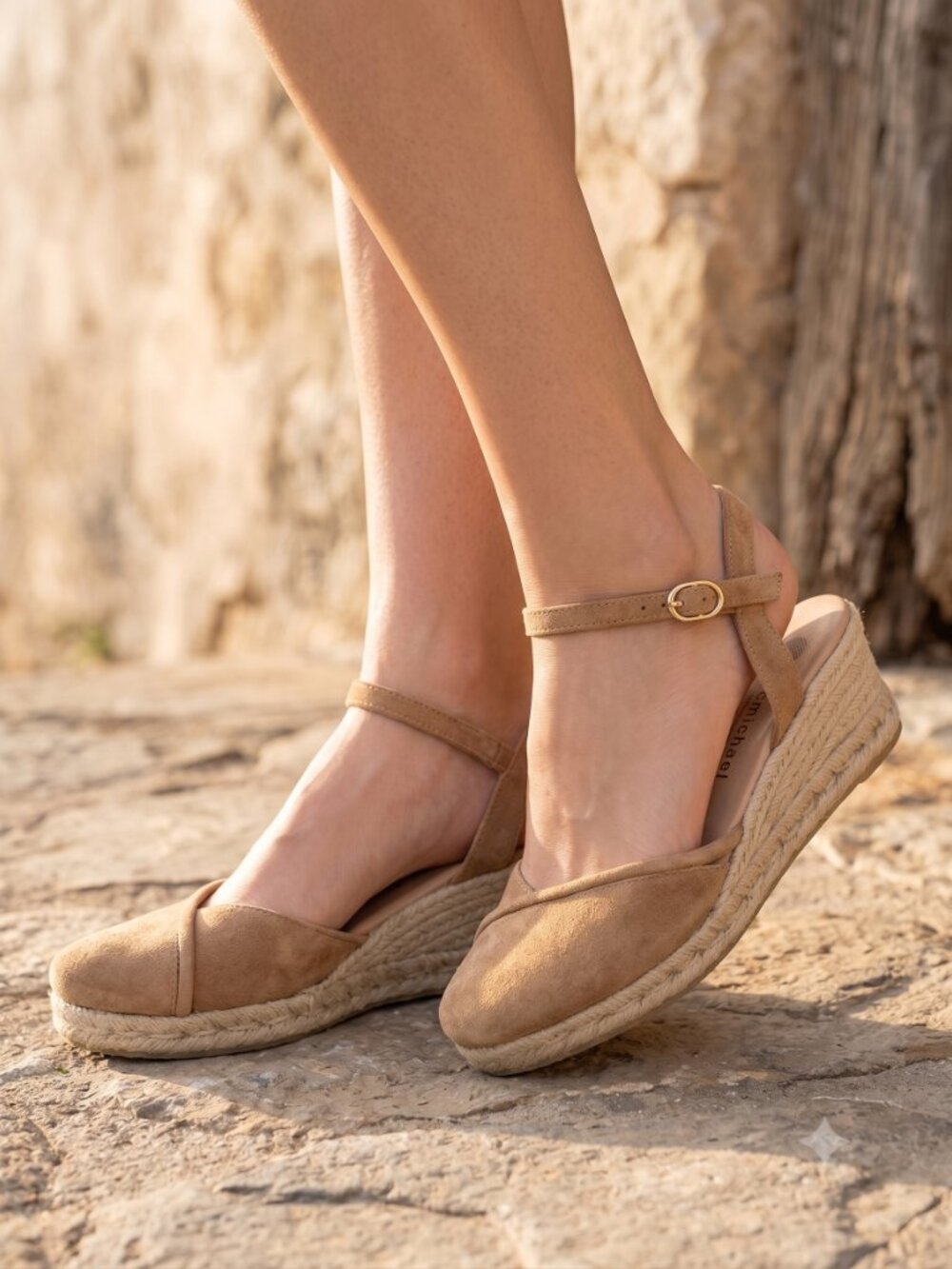 Eric michael suede espadrille sandals